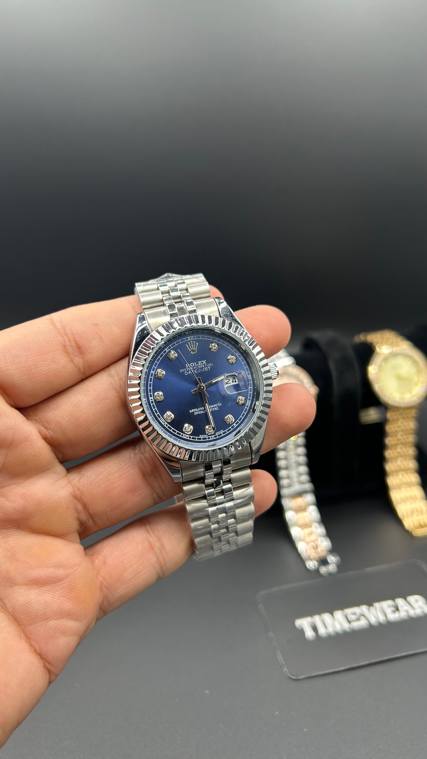 Rolex Gents Crown Lock (Kan-SB) Premium Rolex Box, Bag & Warranty Card