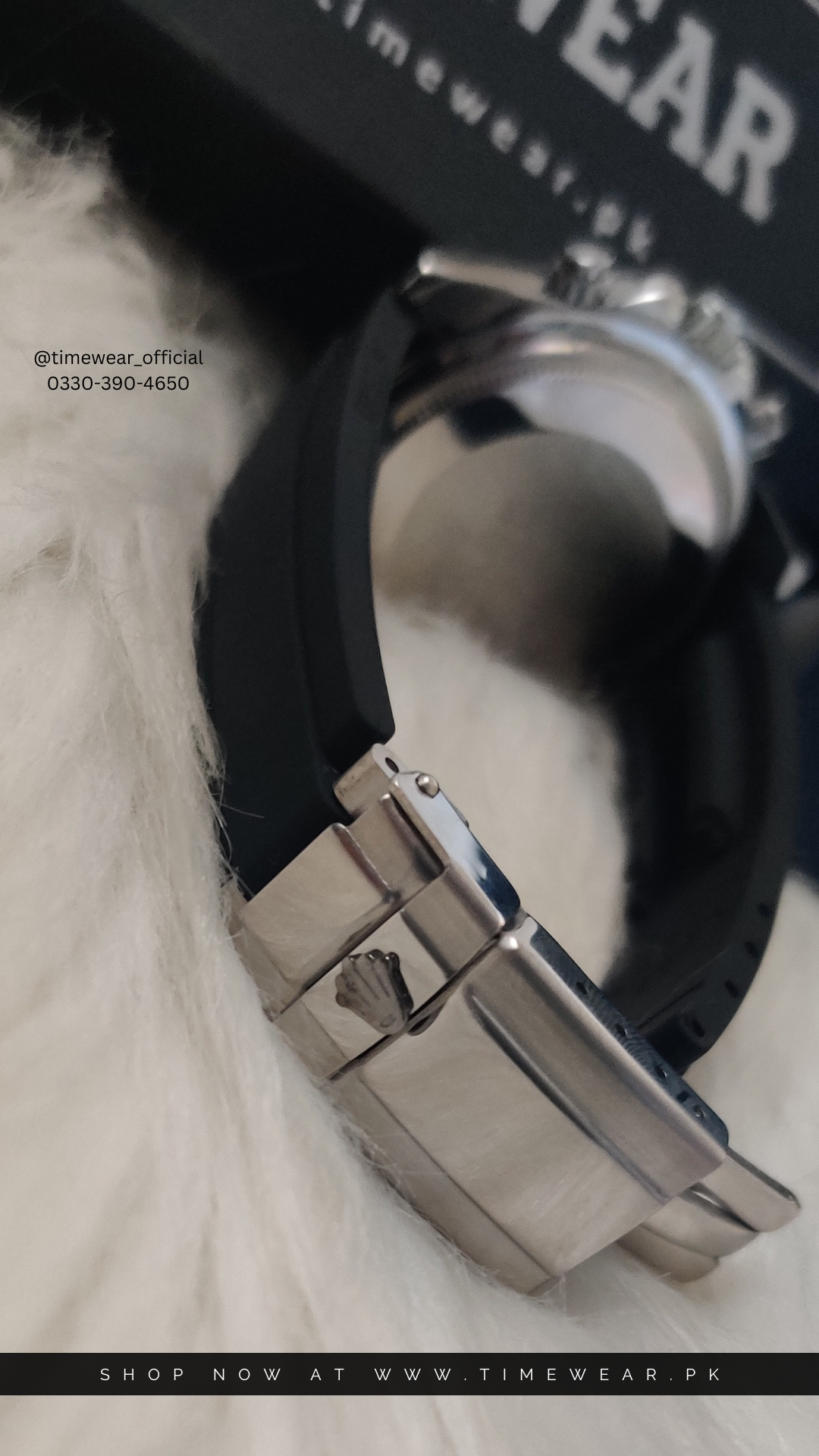 Daytona Strap (Black-Wh)