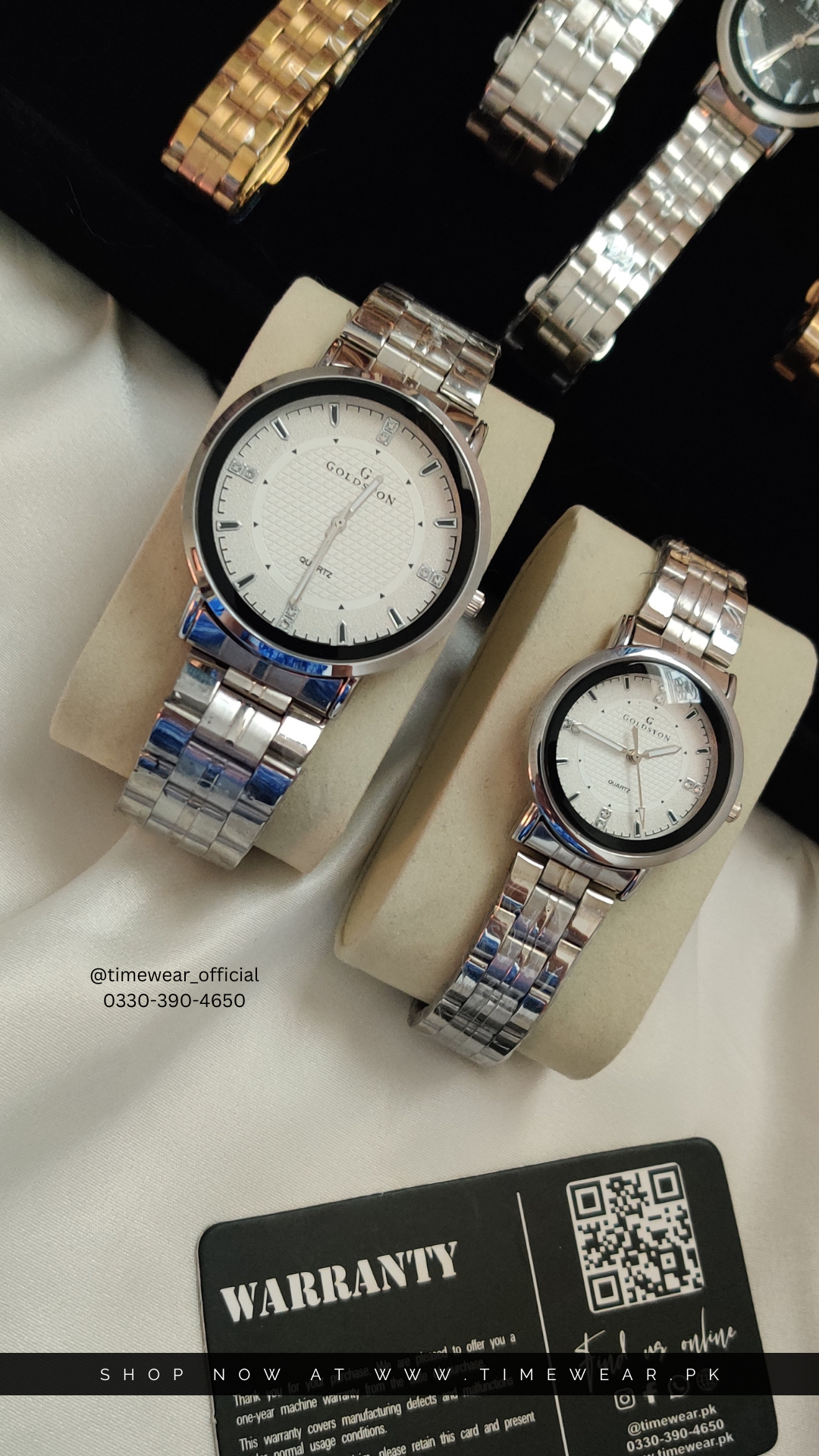 Couple Chain Watches NW- Premium Rolex Box