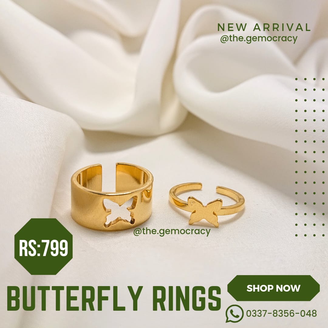 Couple Butterfly Ring