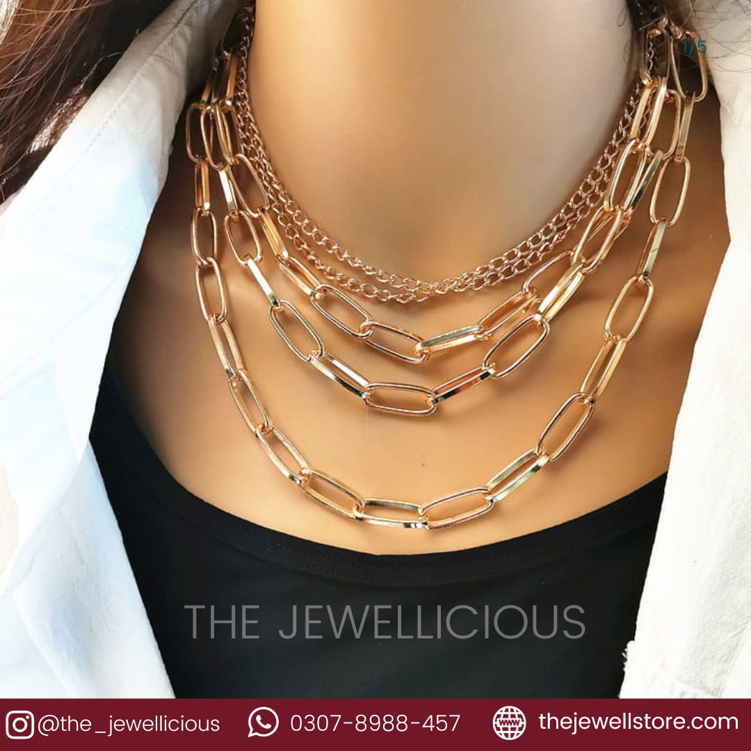 5 layered necklace