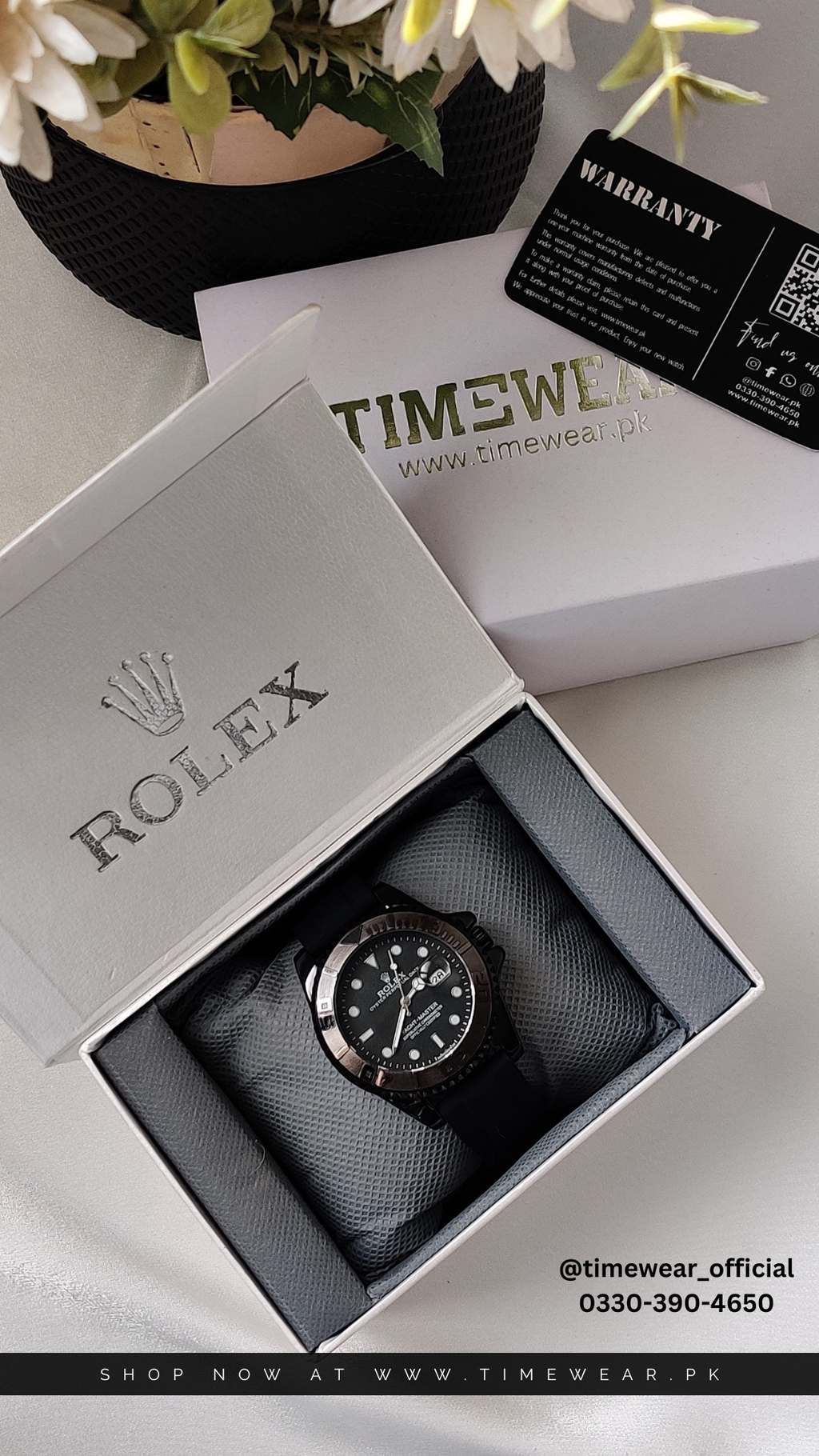 Rolex Gents Yacht Master Black with Rolex Box