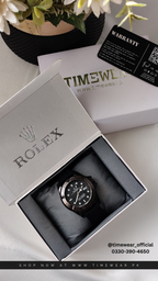 Rolex Gents Yacht Master Black with Rolex Box