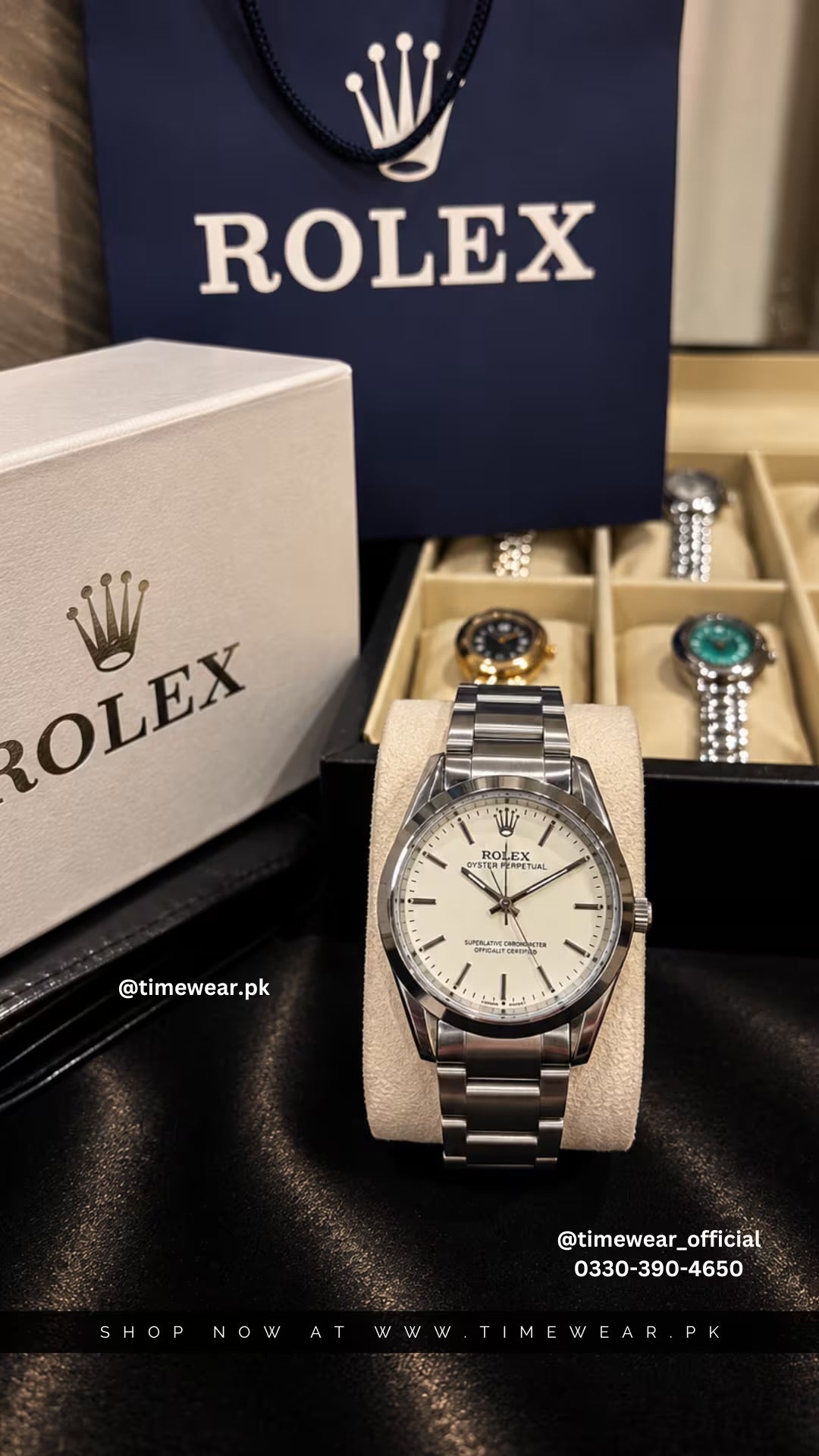 Rolex Gents (BW-02) with Rolex Box & One Year Machine Warranty