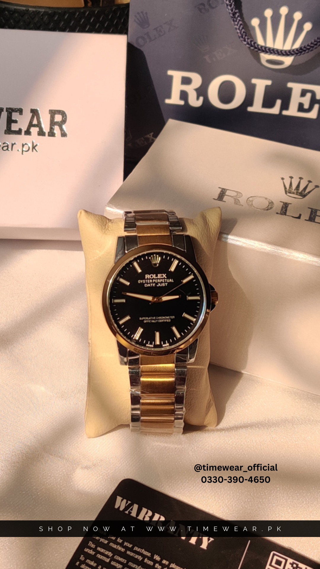 Rolex Gents NW TTG-Bk with Rolex Box