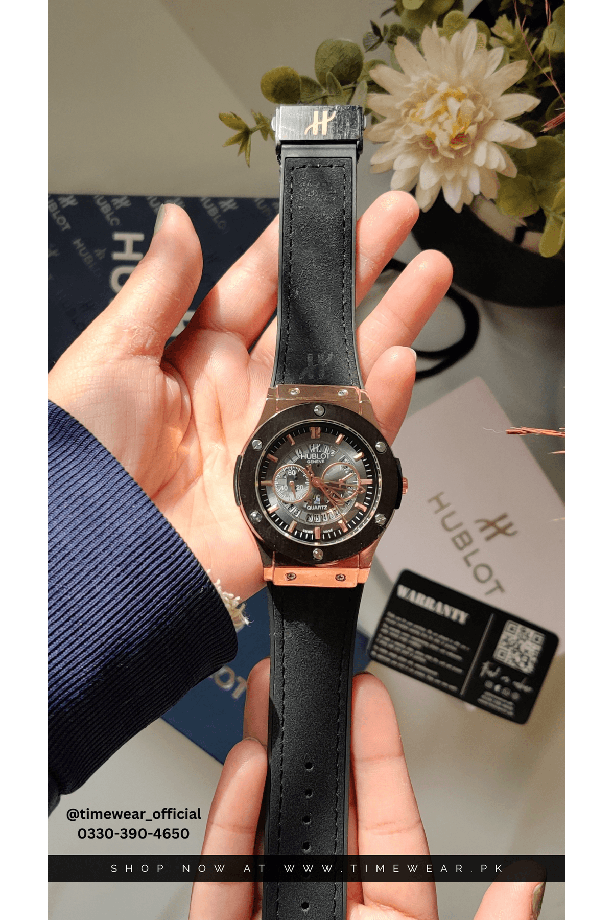 Hublot Strap Adjustable Master Lock (Hublot Box & One Year Warranty Card)