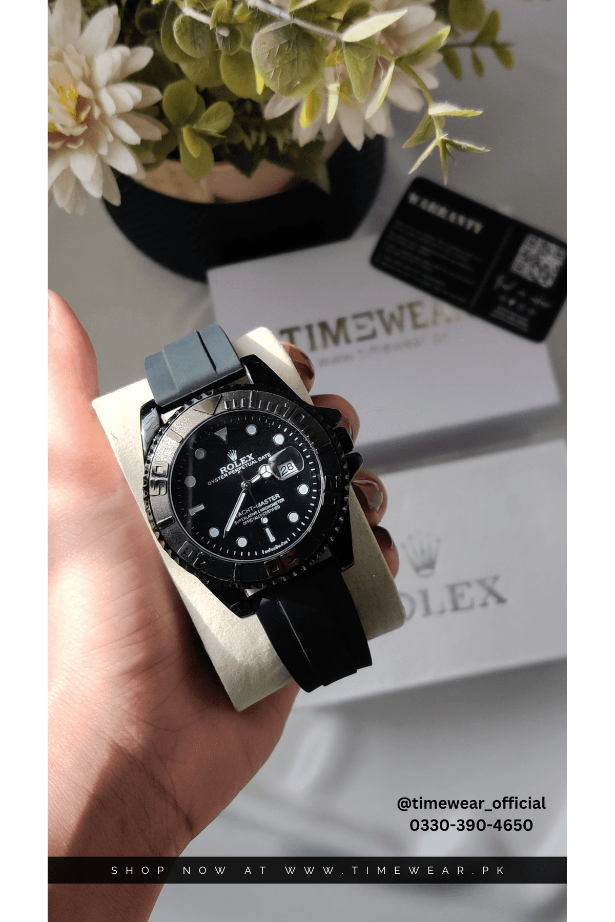 Rolex Gents Yacht Master Black with Rolex Box