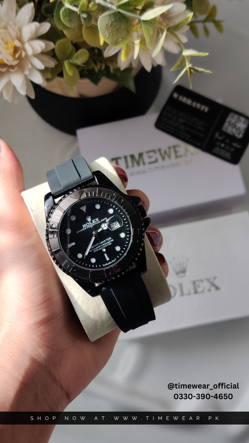 Rolex Gents Yacht Master Black with Rolex Box