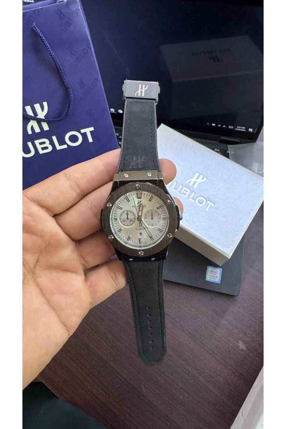 Hublot Strap Adjustable Master Lock (Hublot Box & One Year Warranty Card)