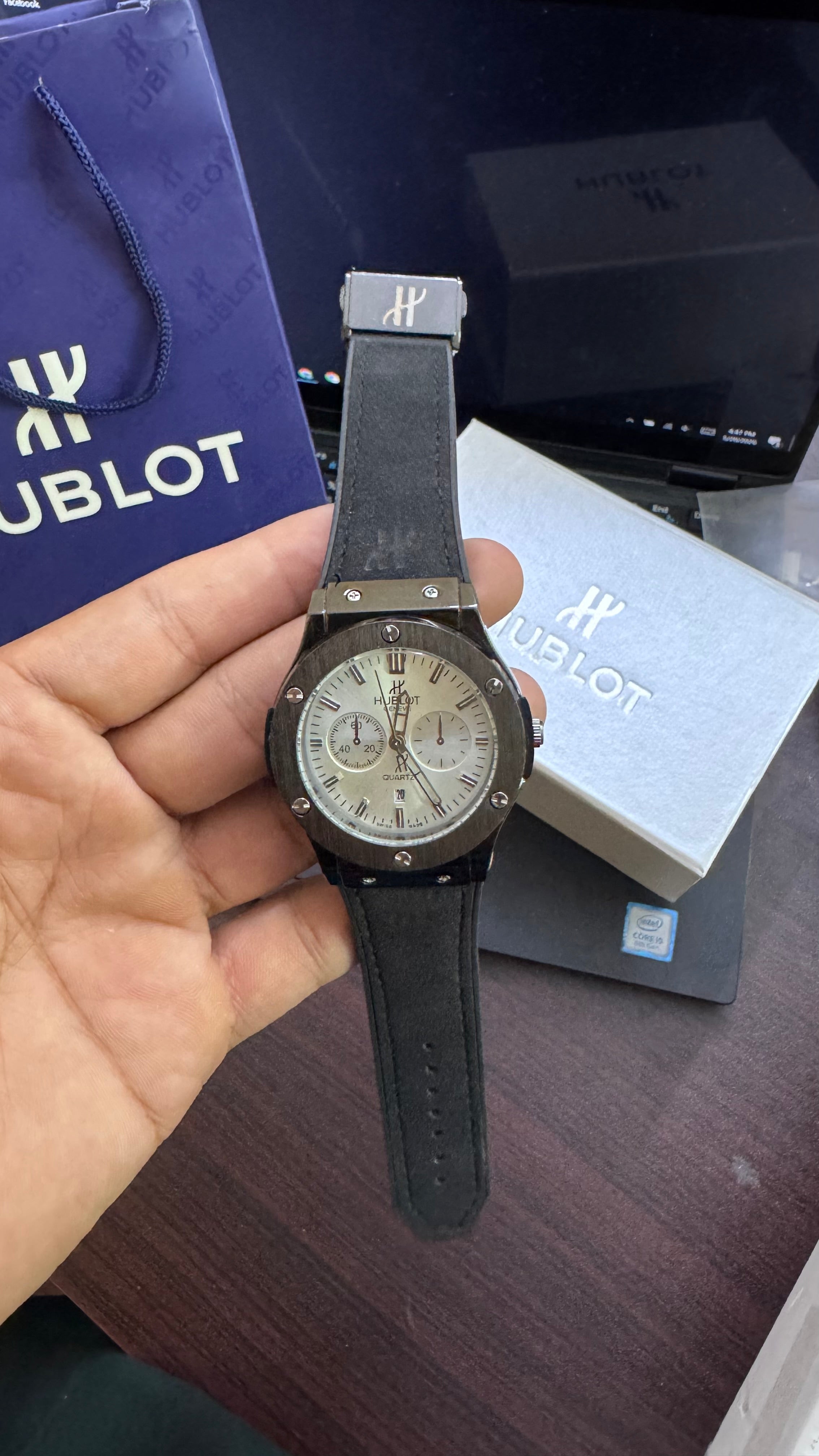 Hublot Strap Adjustable Master Lock (Hublot Box & One Year Warranty Card)