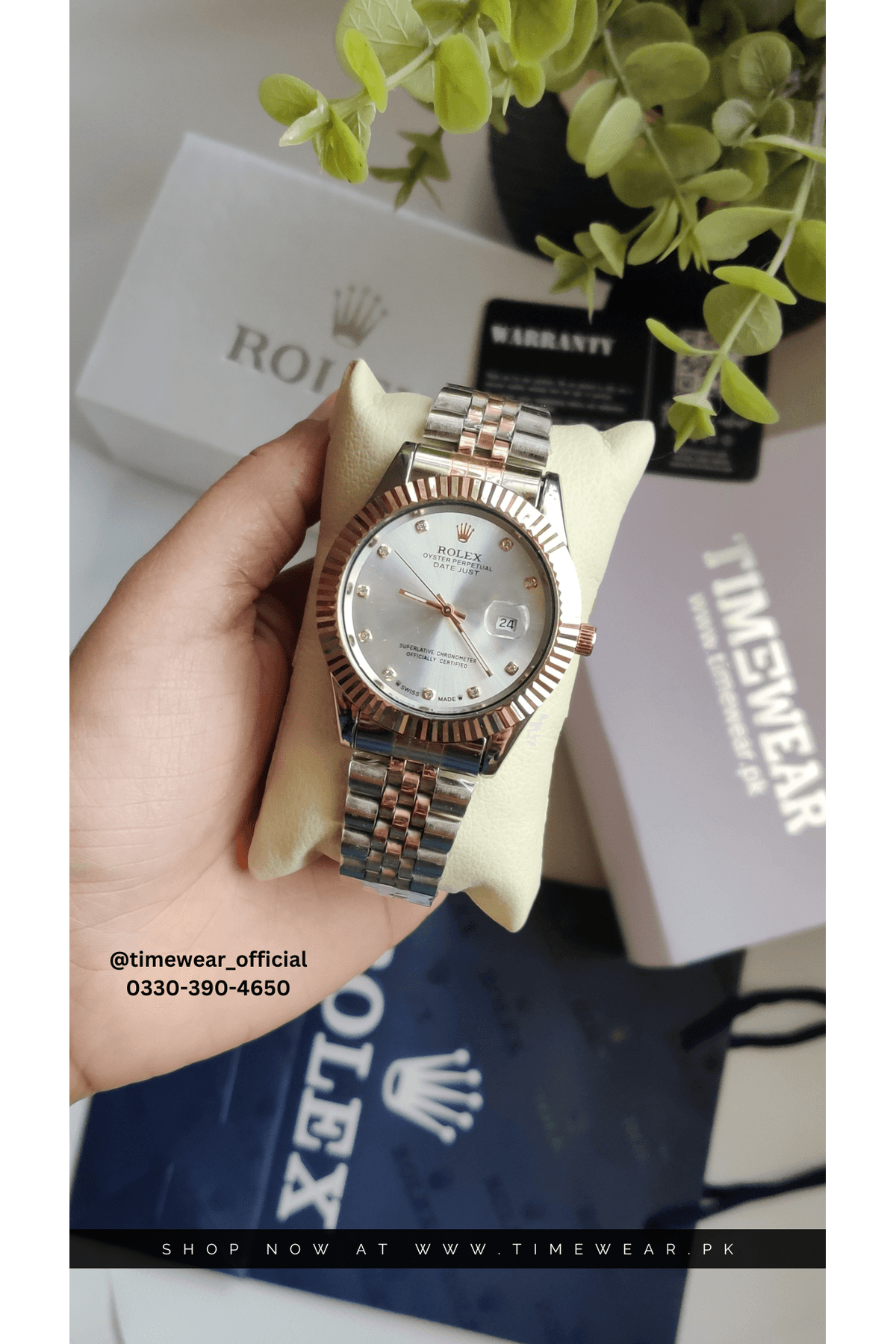 Rolex Gents Date (Kan-TTC-Wh) with Rolex Box