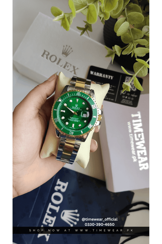 Rolex Gents Submariner (Two Tone Chain Green Dial) Premium Rolex Box