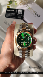 Rolex Gents Crown Lock (Kan-TTG-Green) Premium Rolex Box, Bag & Warranty Card
