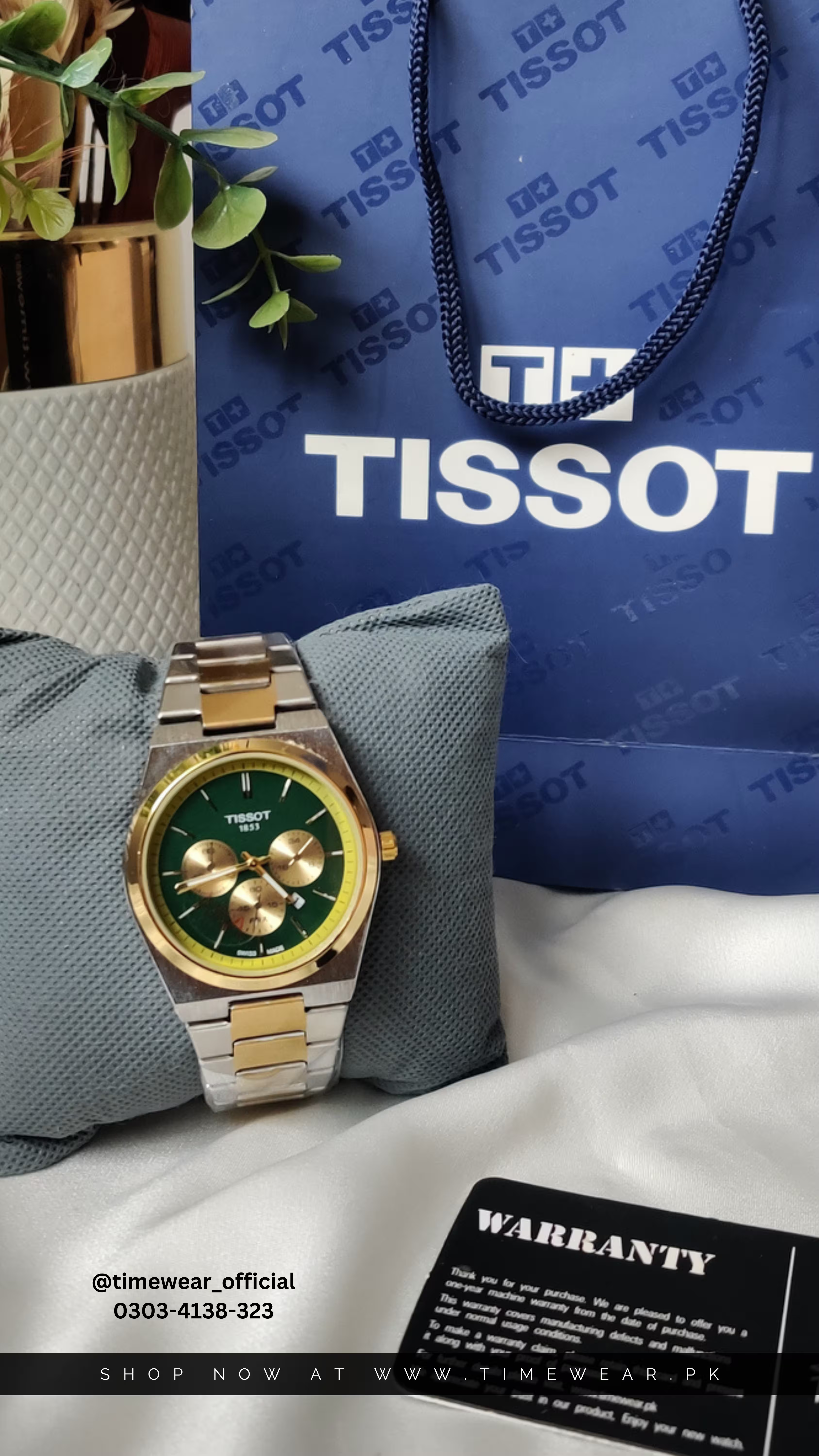 Tissot Chain PRX Chrono Dial TTG-Green