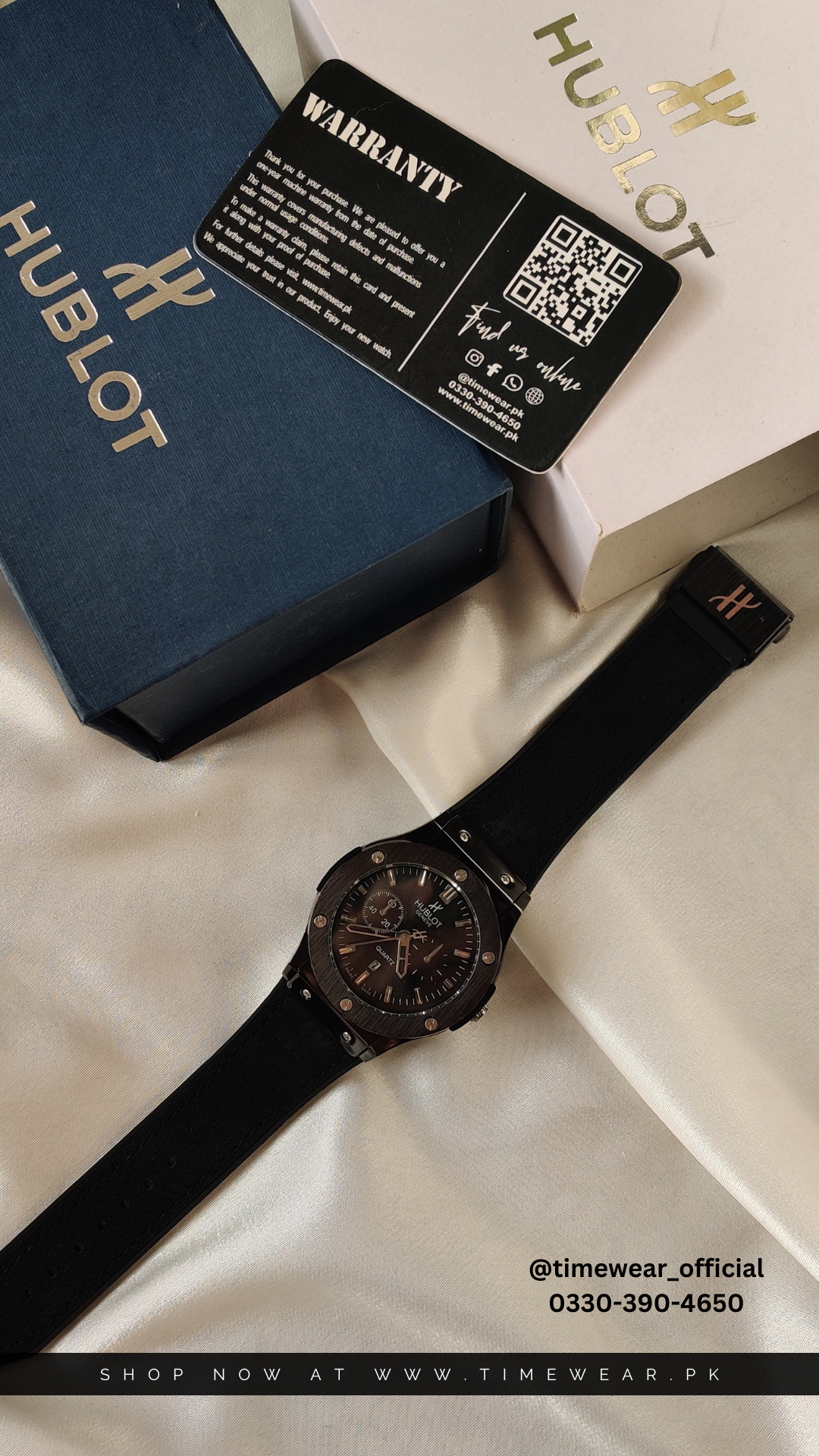 Hublot Strap Adjustable Master Lock (Hublot Box & One Year Warranty Card)