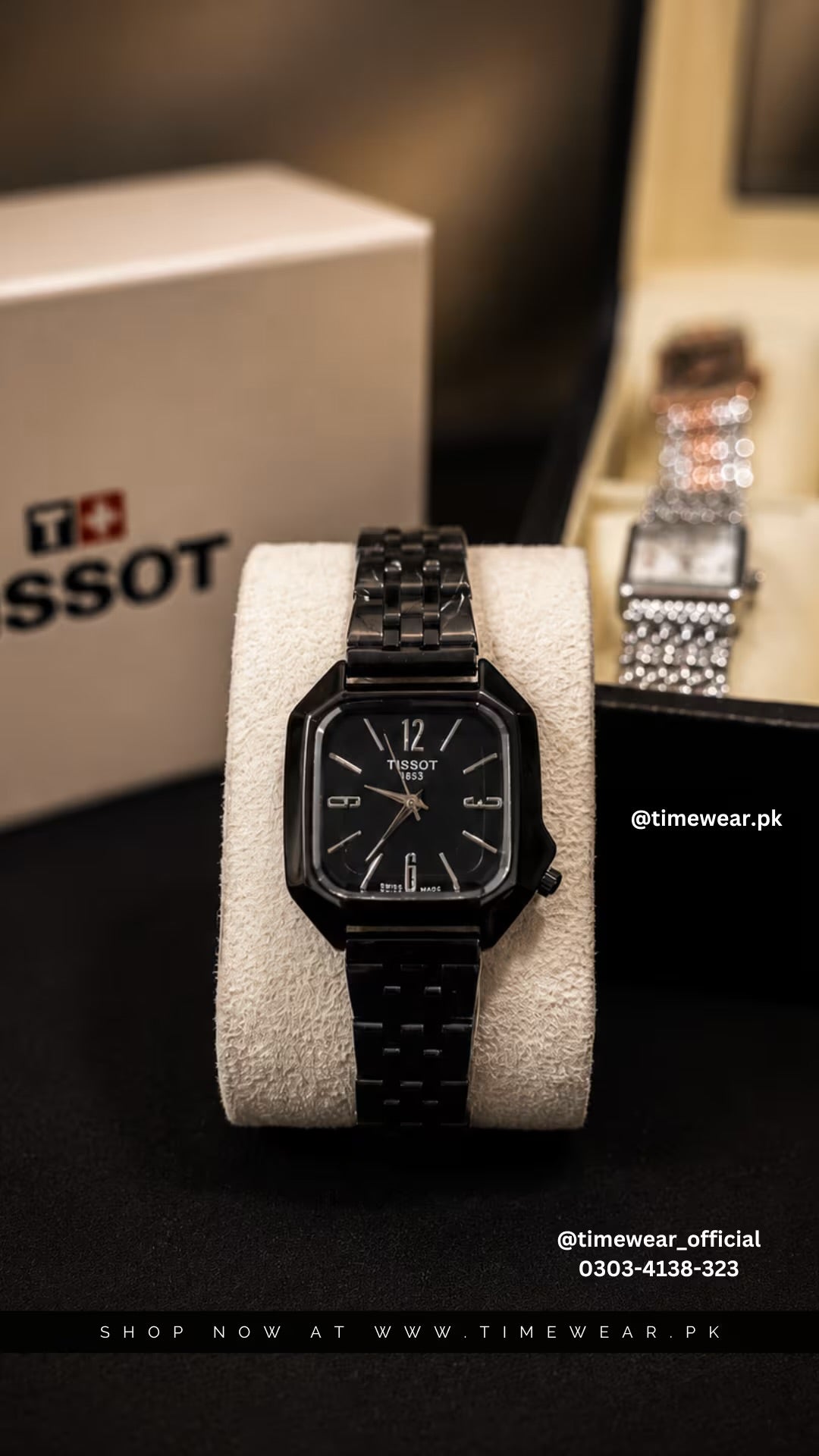 Tissot Ladies Square (Black) with Tissot Premium Box