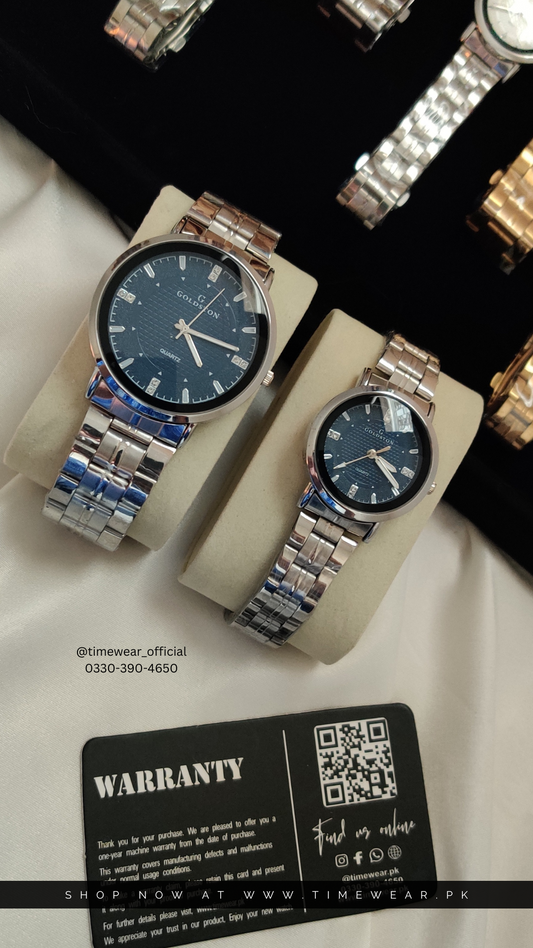 Couple Chain Watches NW- Premium Rolex Box