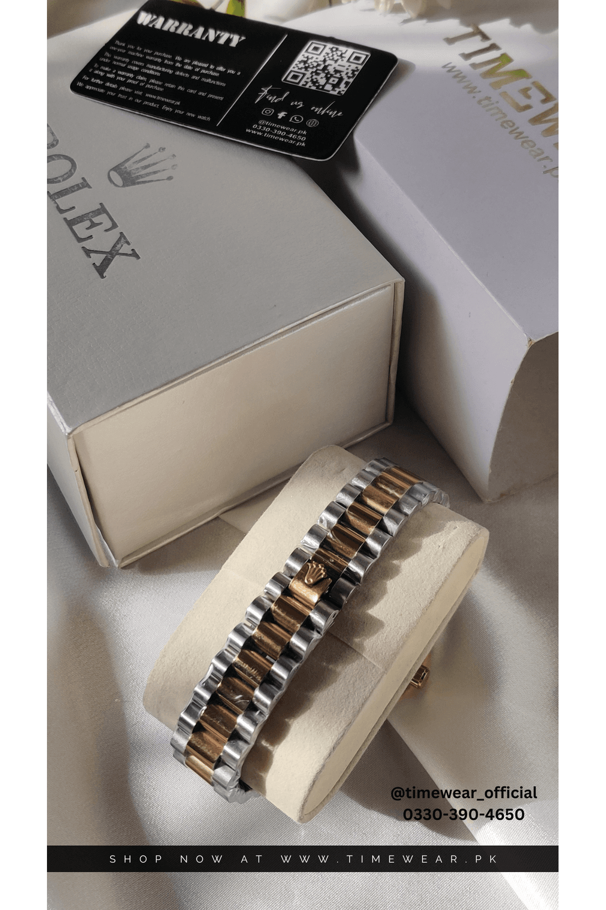 Rolex Gents Crown Lock (Kan-TTG-Green) Premium Rolex Box, Bag & Warranty Card