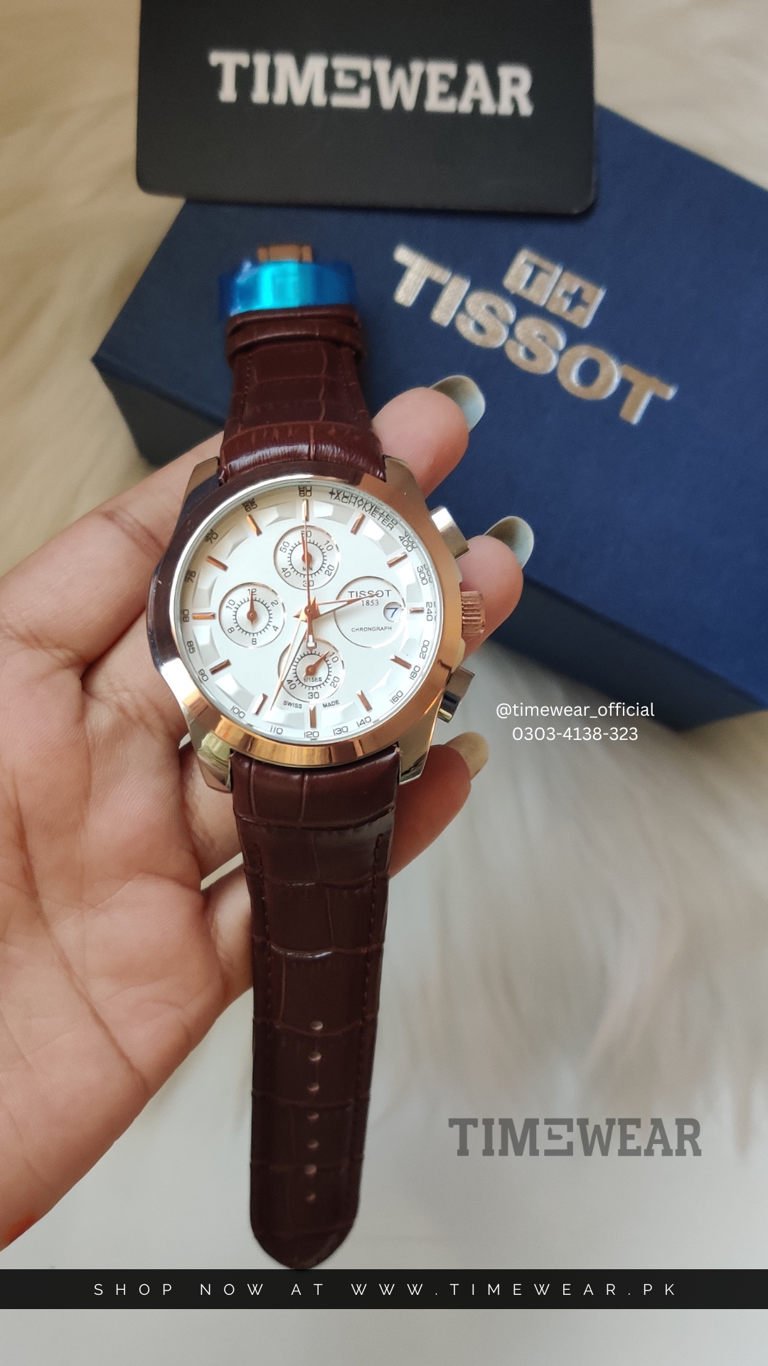 Tissot Strap Chronograph - Copper-White Dial