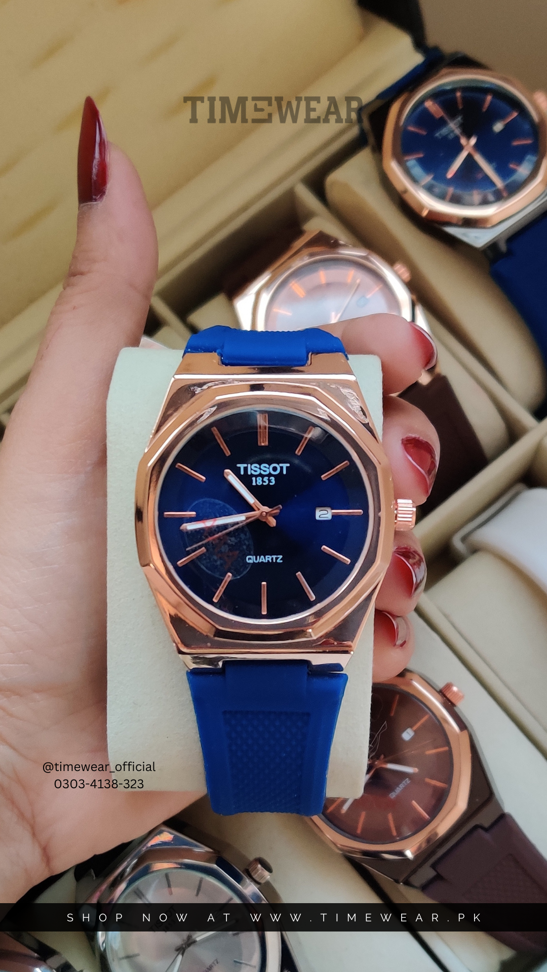 Tissot Straps Bl-C-Bl -with Tissot Branded Box