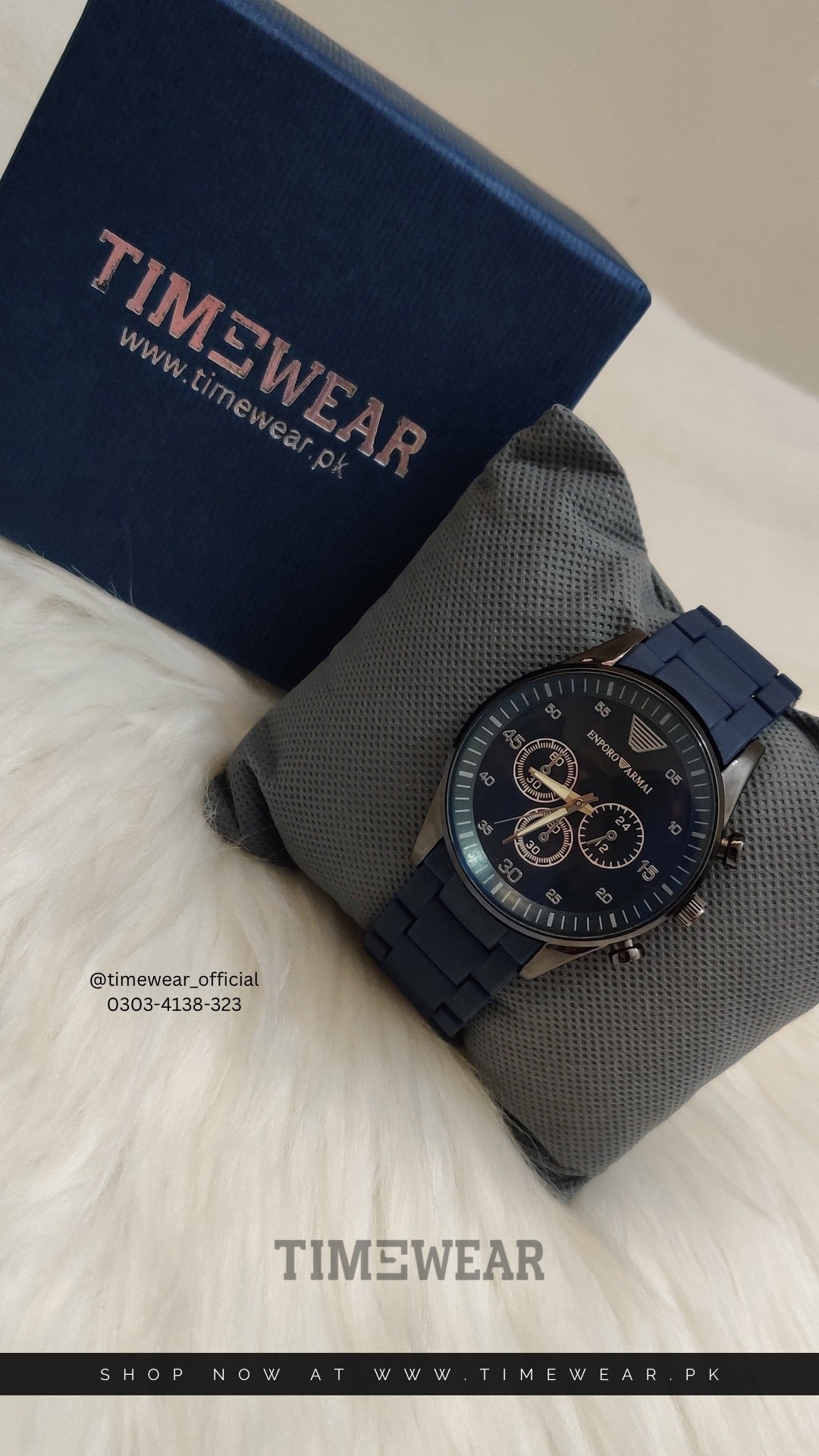 Blue Armani Gents Watch