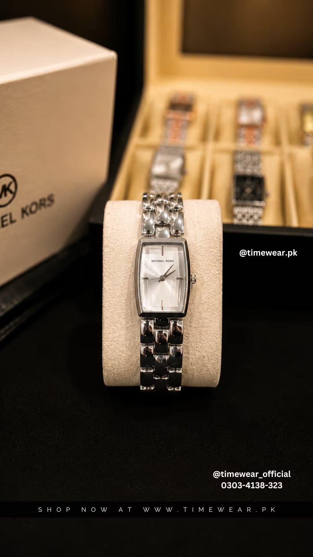 Michael Kors OV Ladies Watch with Premium Box (SS)