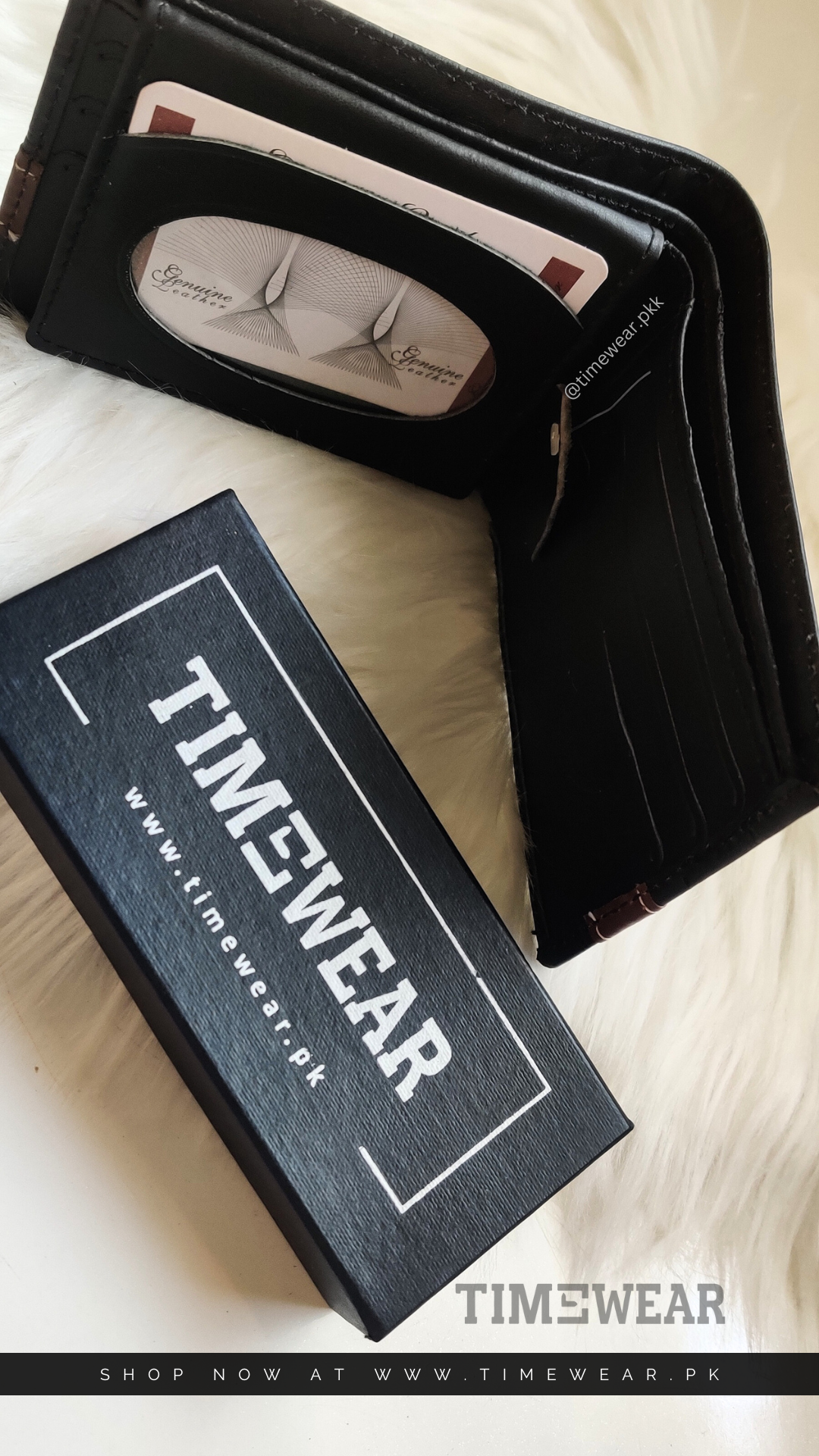 Gents Wallet Black Rolex Embossed