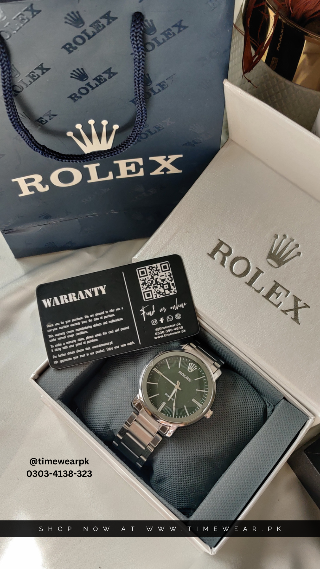 Rolex Gents (GS-Green) with Rolex Box