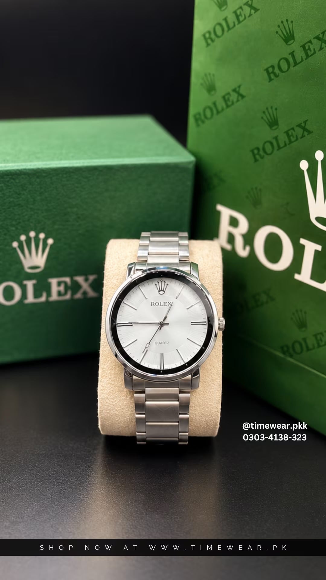 Rolex Gents (GS-WH) with Rolex Box & One Year Warranty