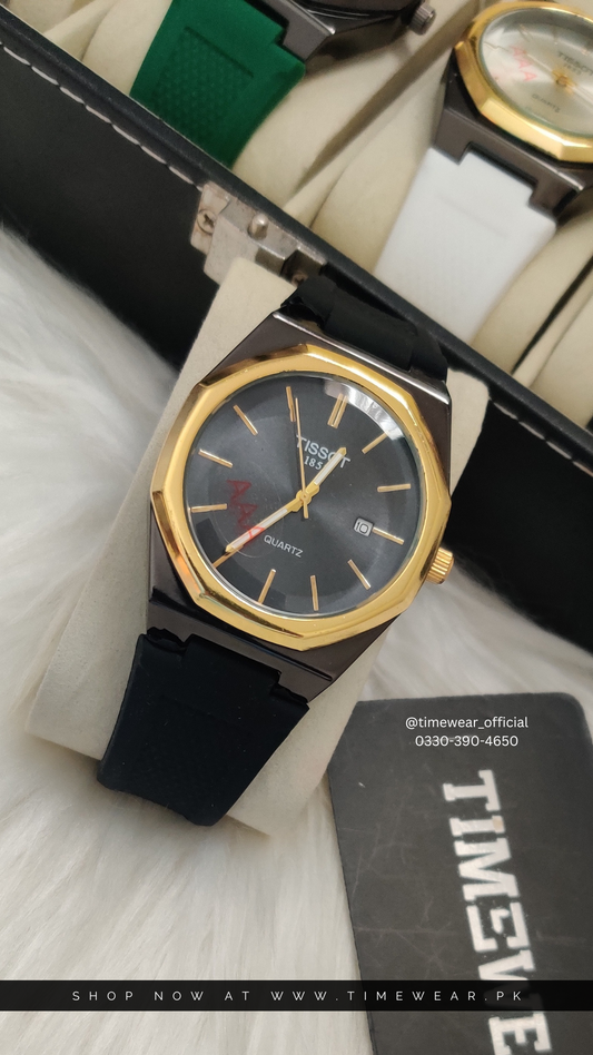 Tissot Straps Bk-bk-G-Bk (Standard Box)