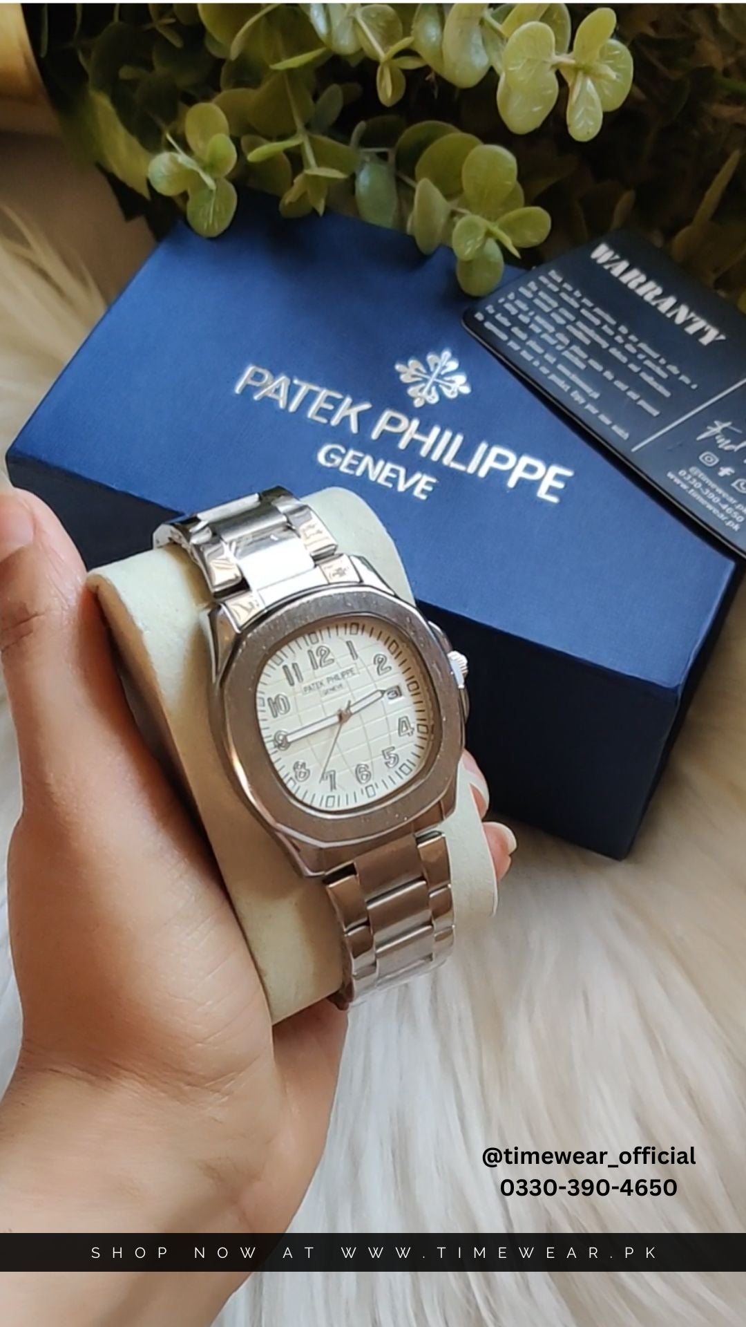 Patek Phillips Silver White with Patek Box