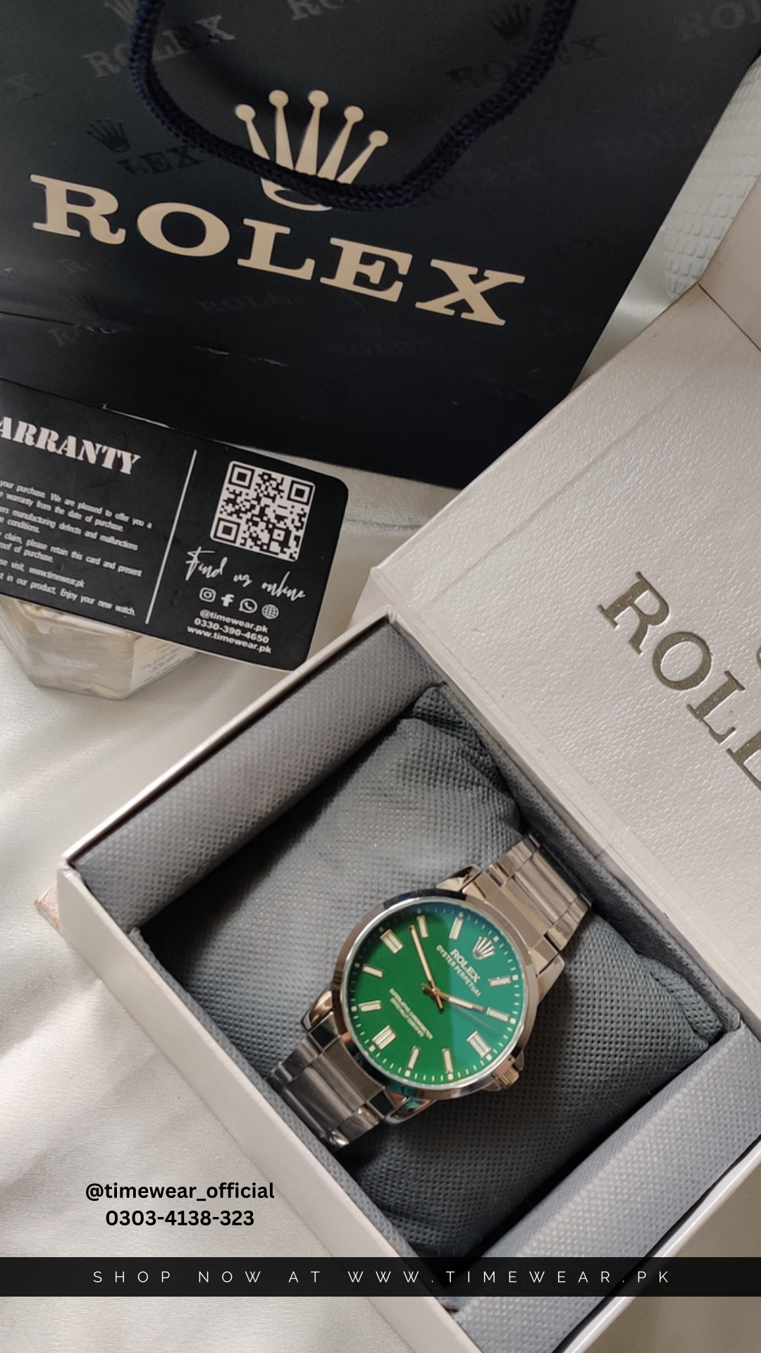 Rolex Gents S-Green with Rolex Box