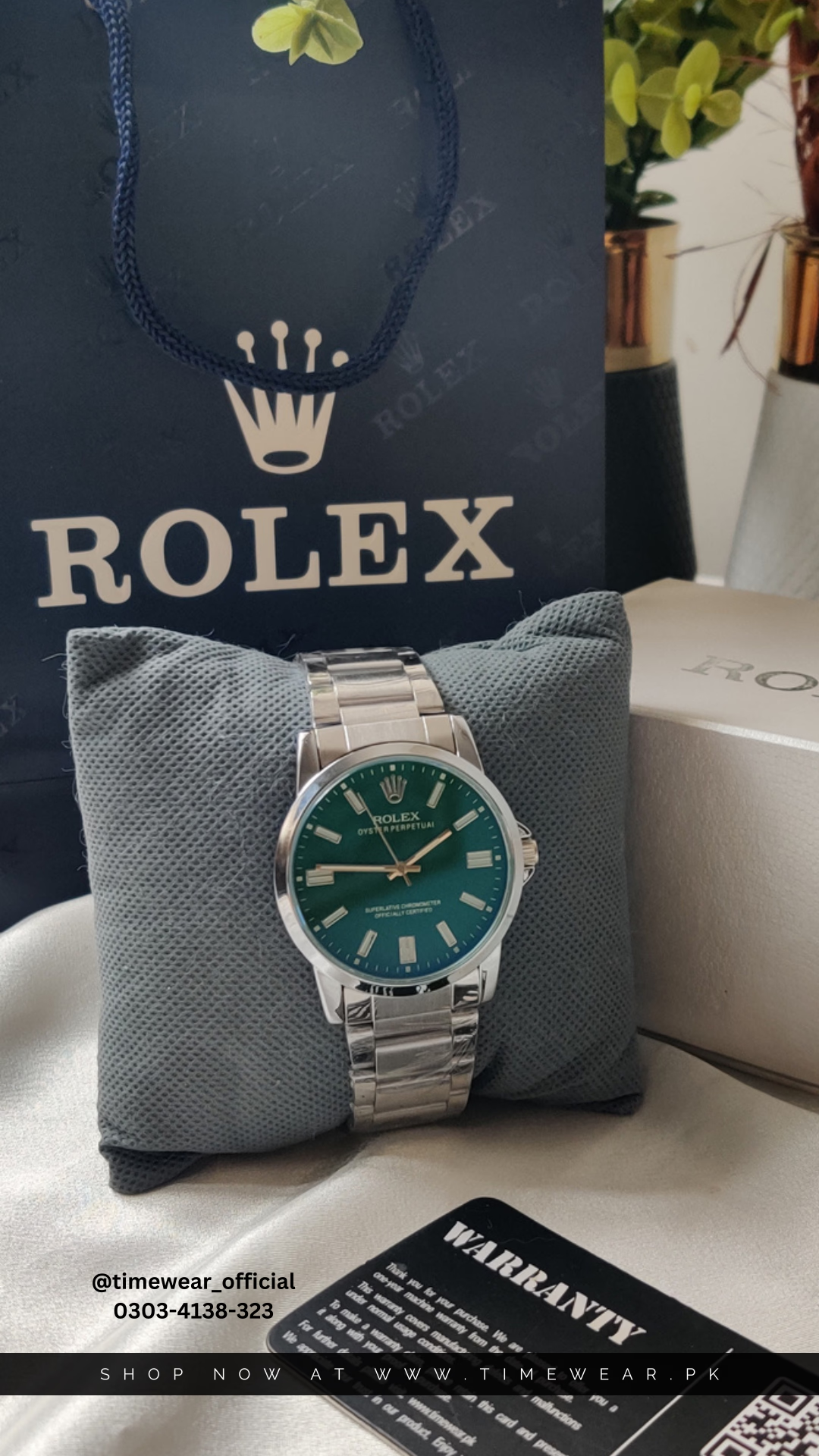 Rolex Gents S-Green with Rolex Box