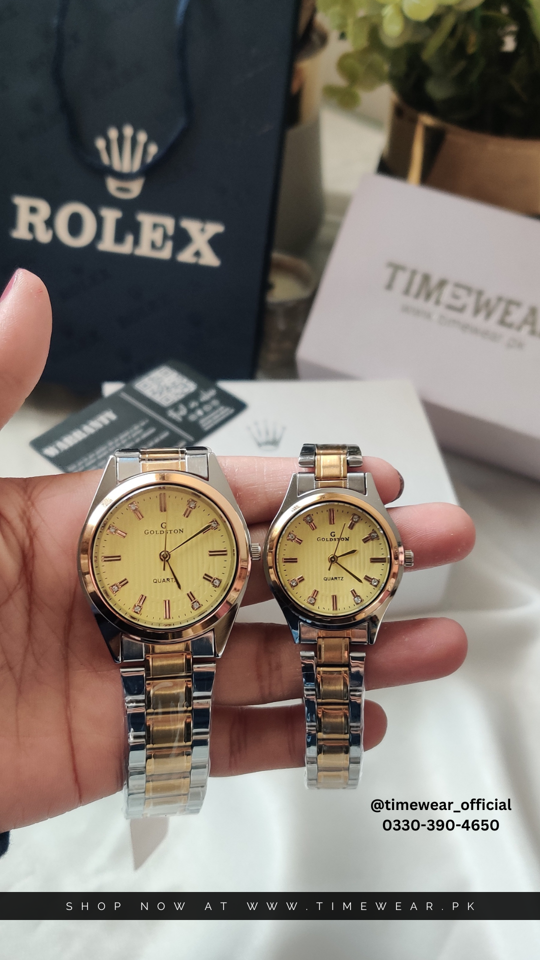 Couple Chain Slim Dial (TTGG) - Premium Box