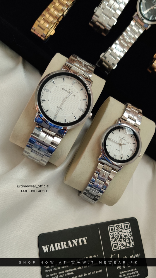 Couple Chain Watches NW- Premium Rolex Box