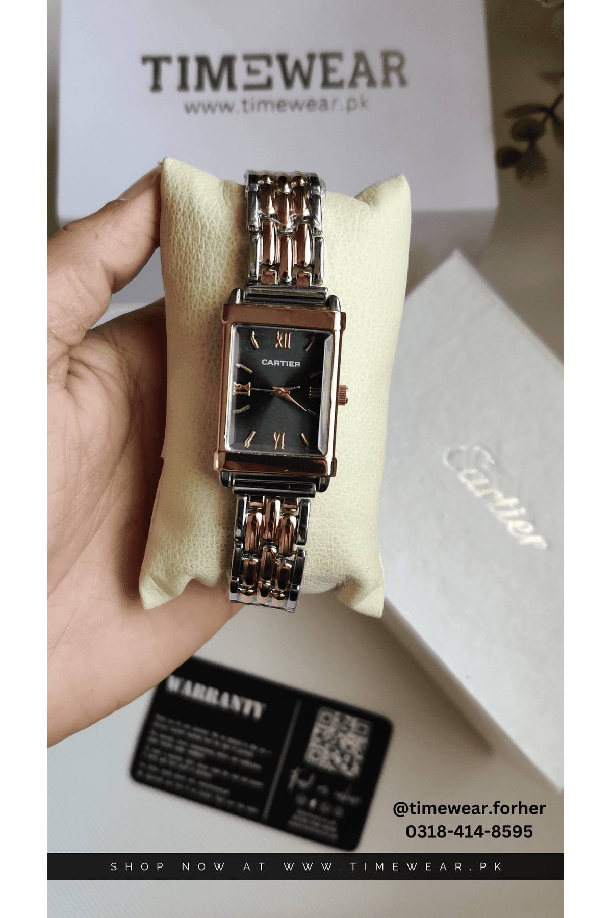 Cartier Ladies Watch Roman NW (TTC-BK) with Cartier Premium Box