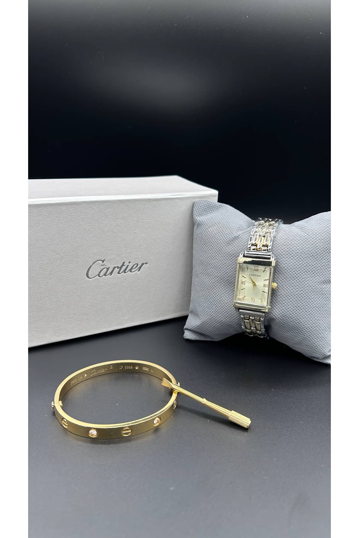 Cartier Bundle Offer | Ladies Watch + Bangle | Premium Box