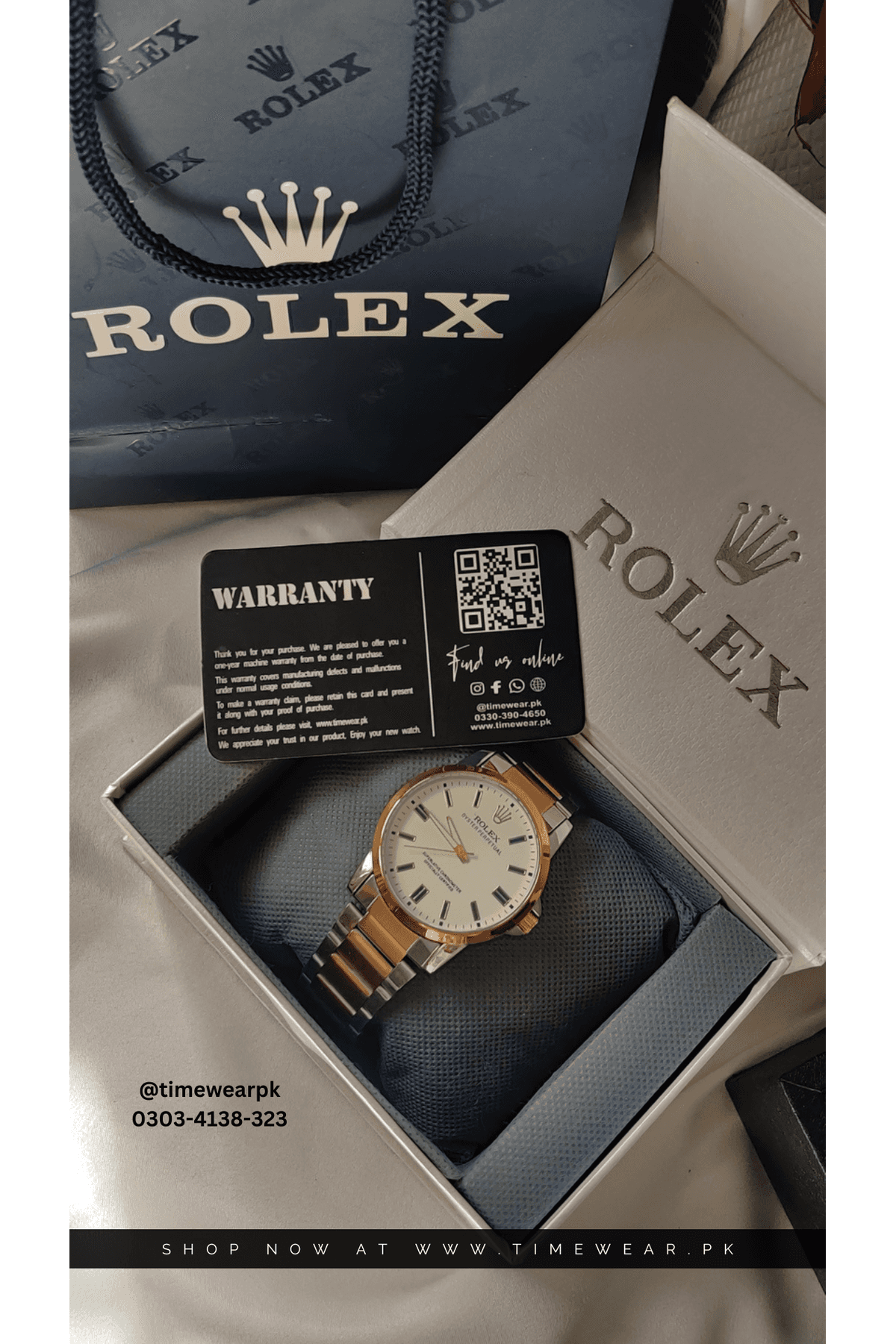 Rolex Gents NW TTG-wh with Rolex Box