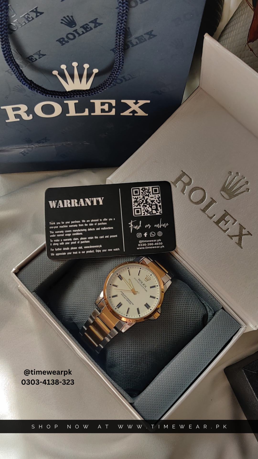 Rolex Gents NW TTG-wh with Rolex Box