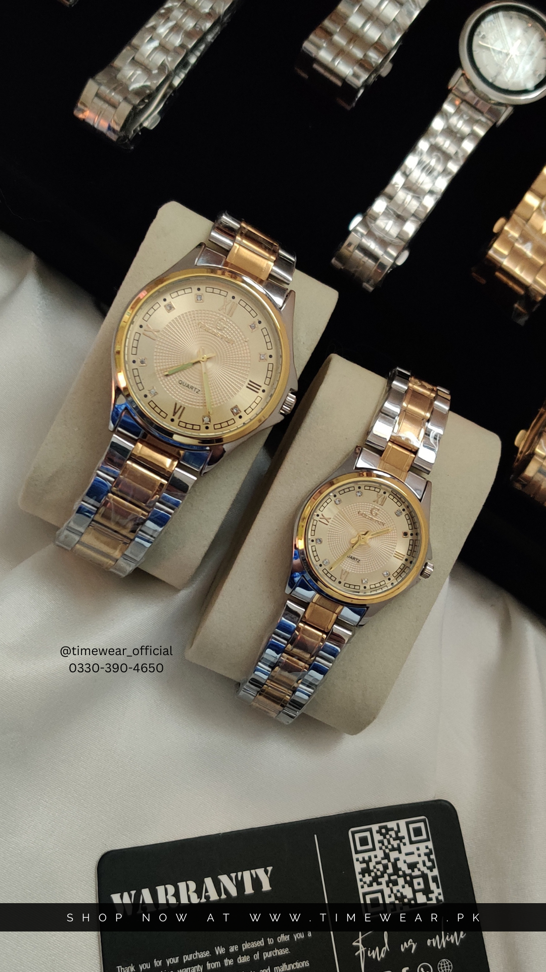 Couple Chain Watches NW- Premium Rolex Box