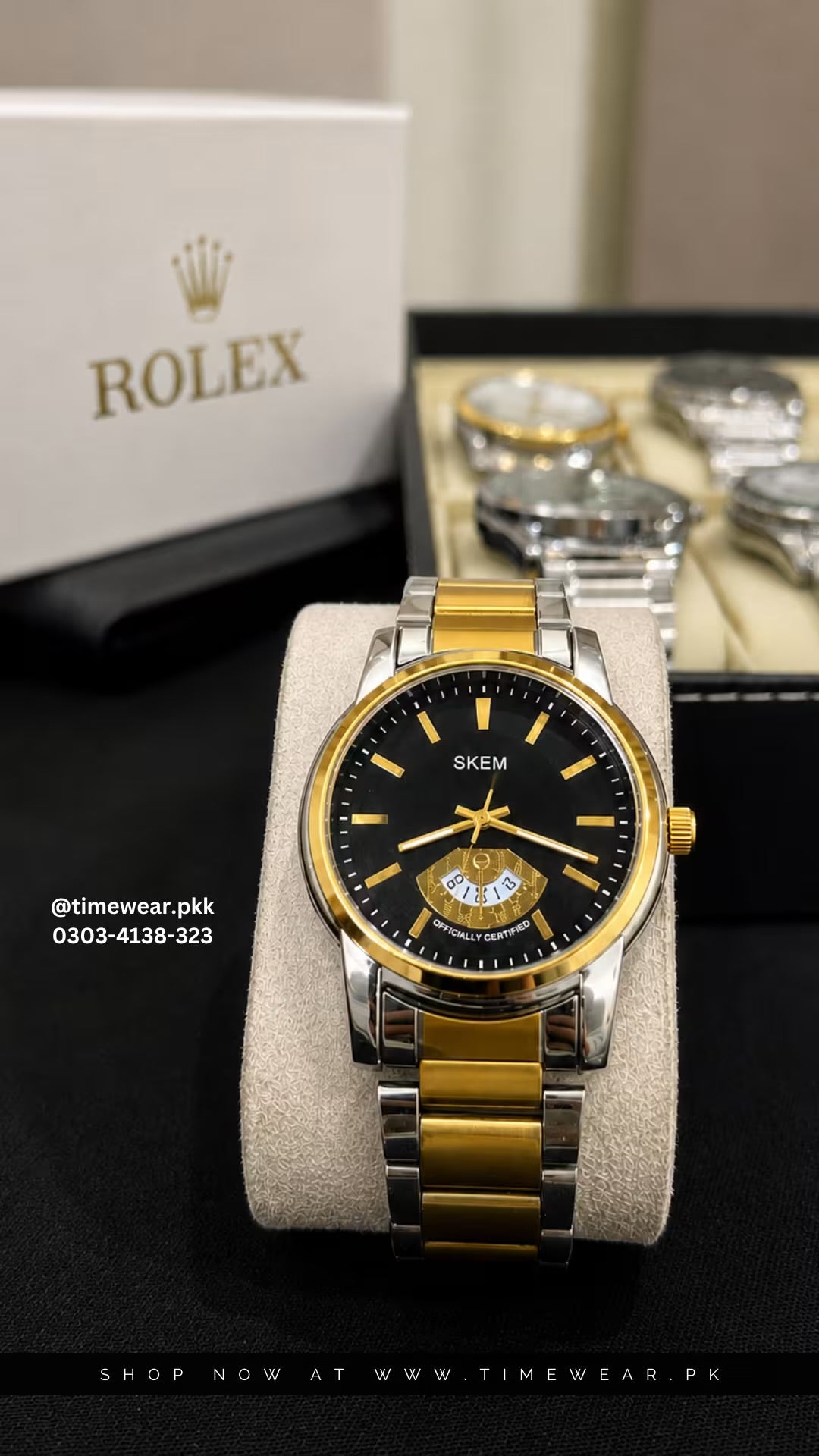 SKEM Gents TTG with Rolex Box & One Year Warranty