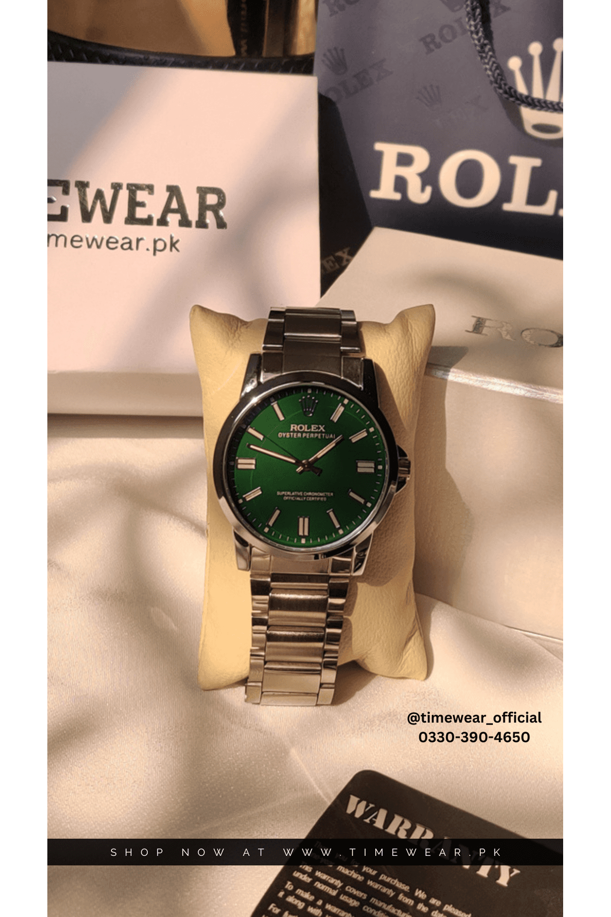 Rolex Gents S-Green with Rolex Box