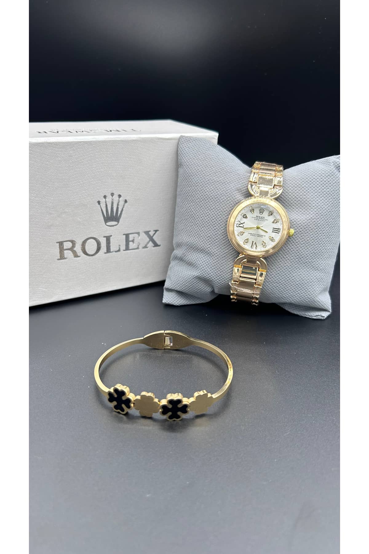 Rolex Bundle Offer | Ladies Watch + Bangle | Premium Box