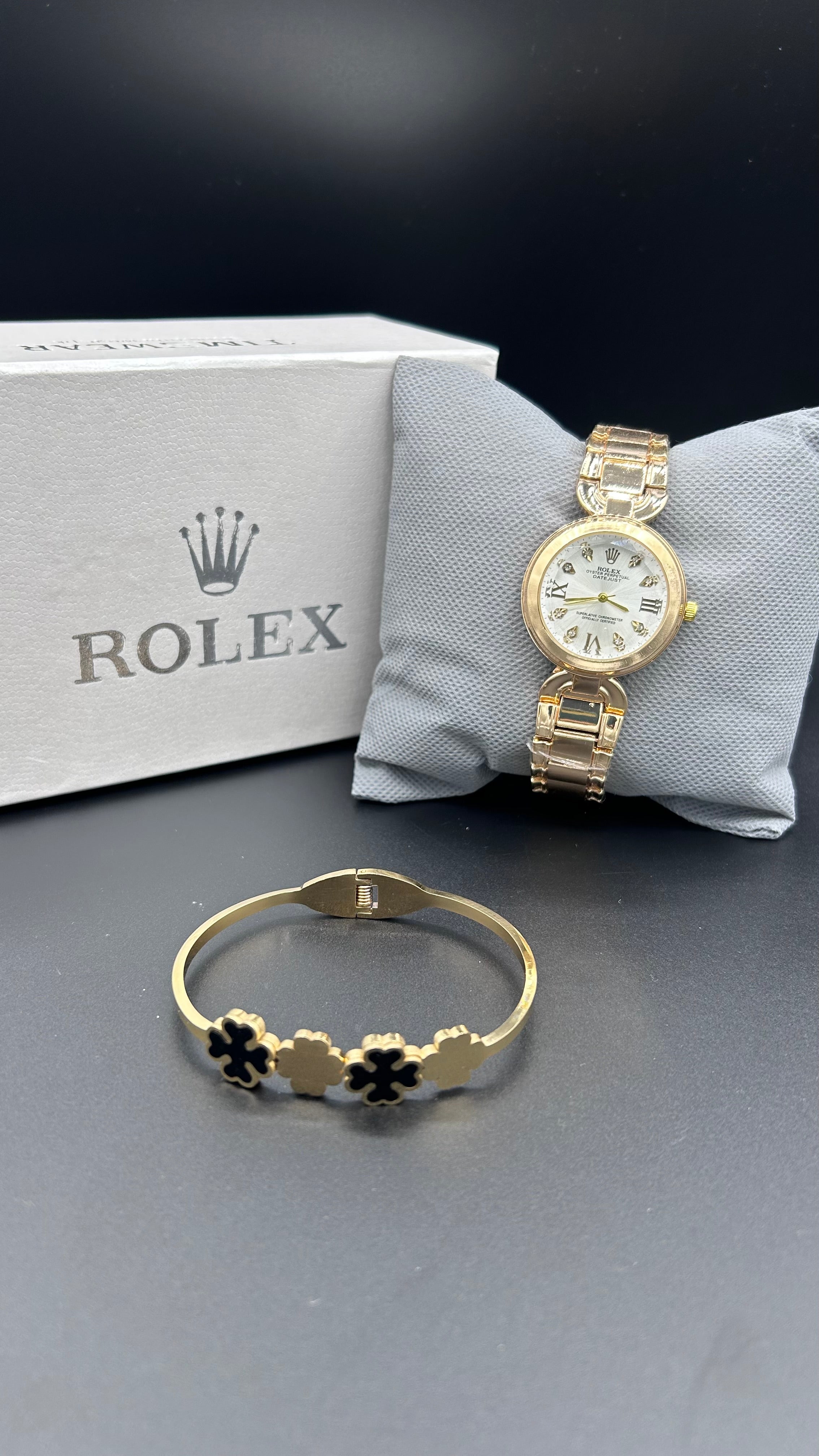 Rolex Bundle Offer | Ladies Watch + Bangle | Premium Box