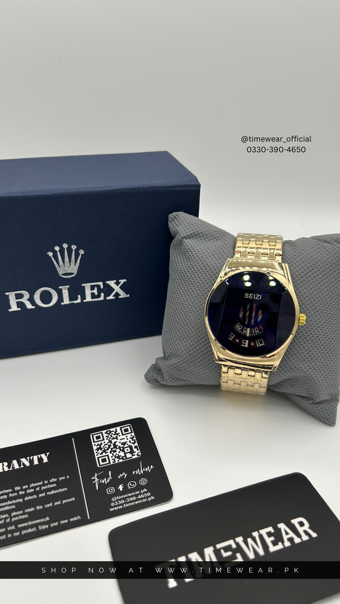 Rolex SEIZI (Golden) with Rolex Box