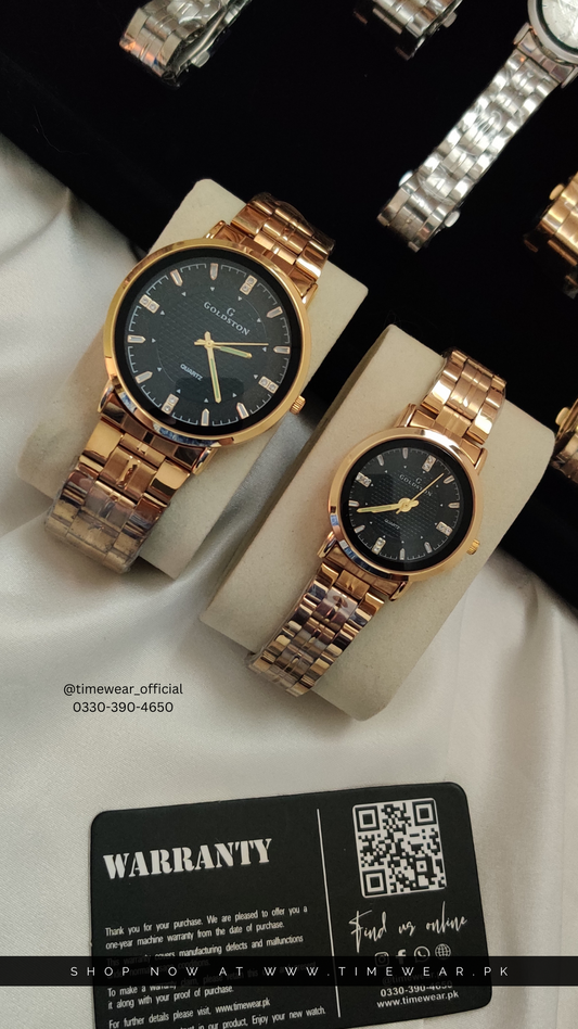 Couple Chain Watches NW- Premium Rolex Box