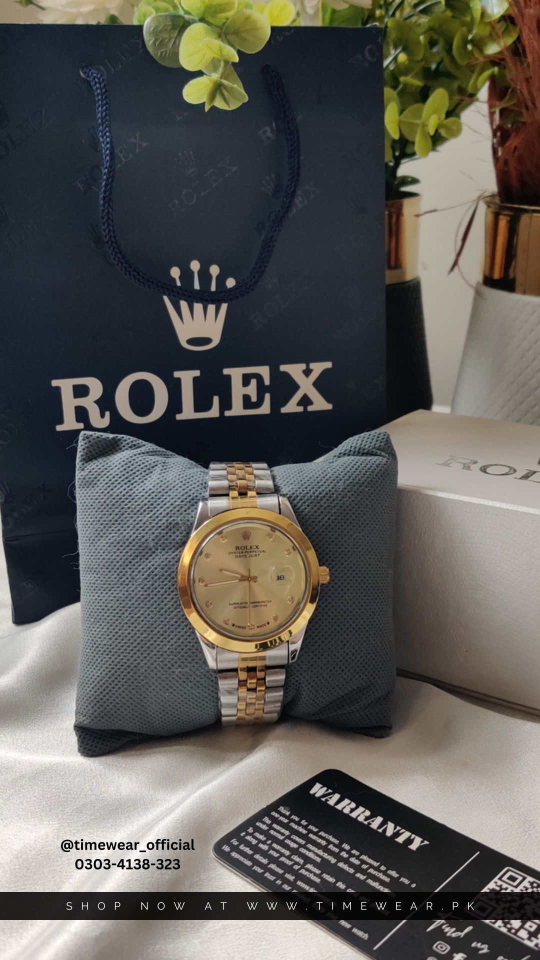 Rolex Gents Date (TTGG) with Rolex Box