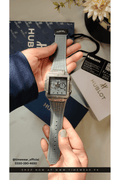 Hublot Square Gray Strap Gray Dial Adjustable Master Lock with Hublot Box
