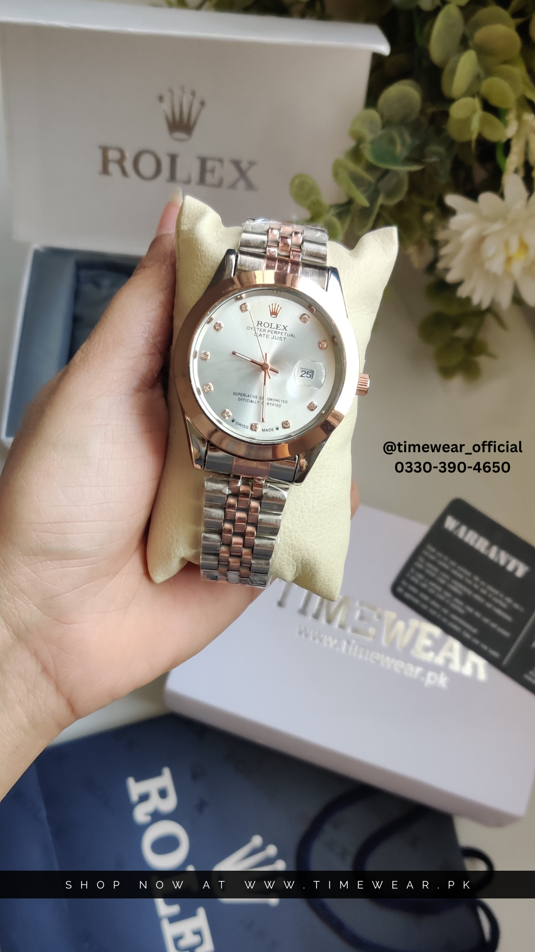 Rolex Gents Date (TTC-WH) with Rolex Box