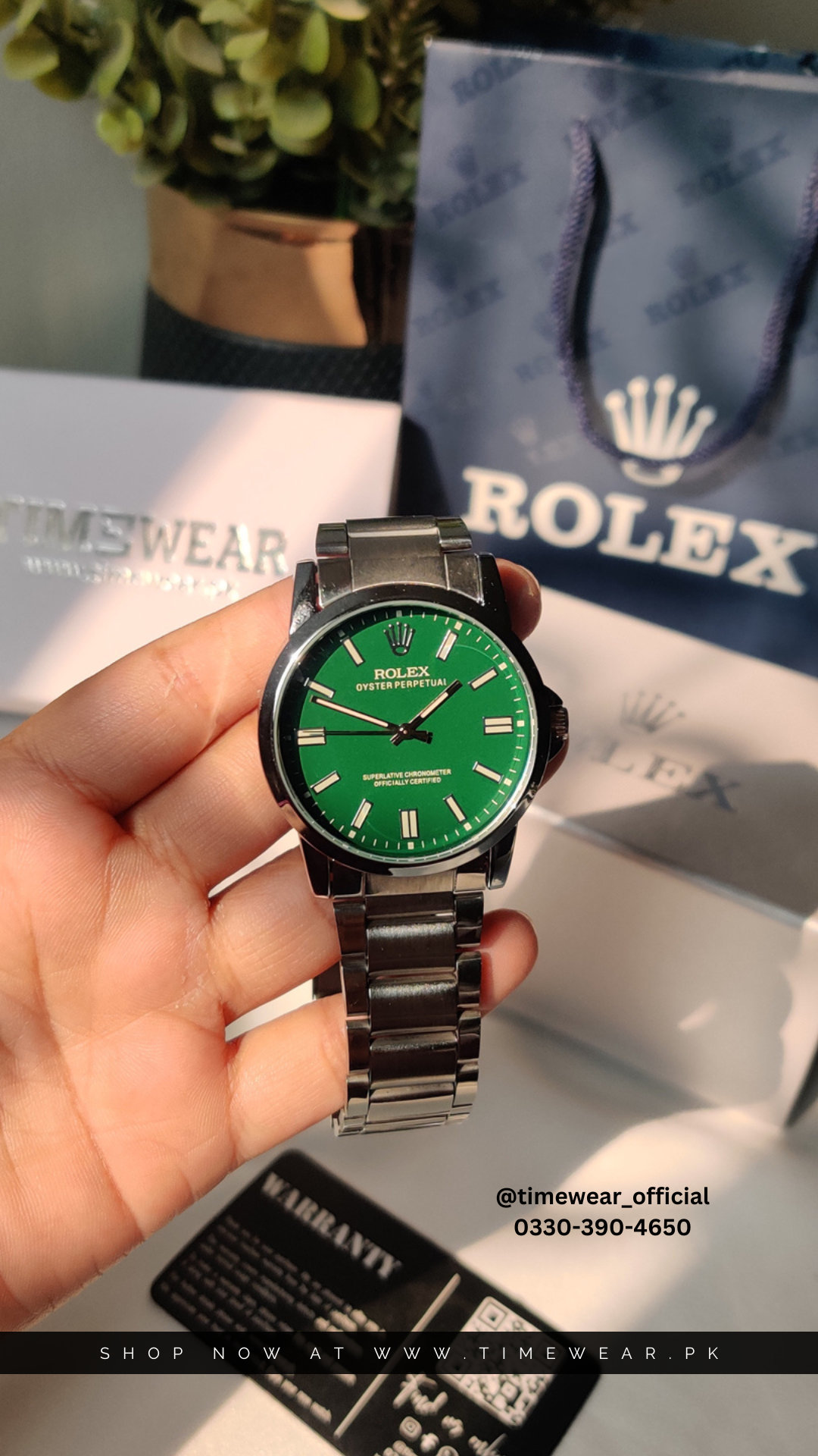 Rolex Gents S-Green with Rolex Box
